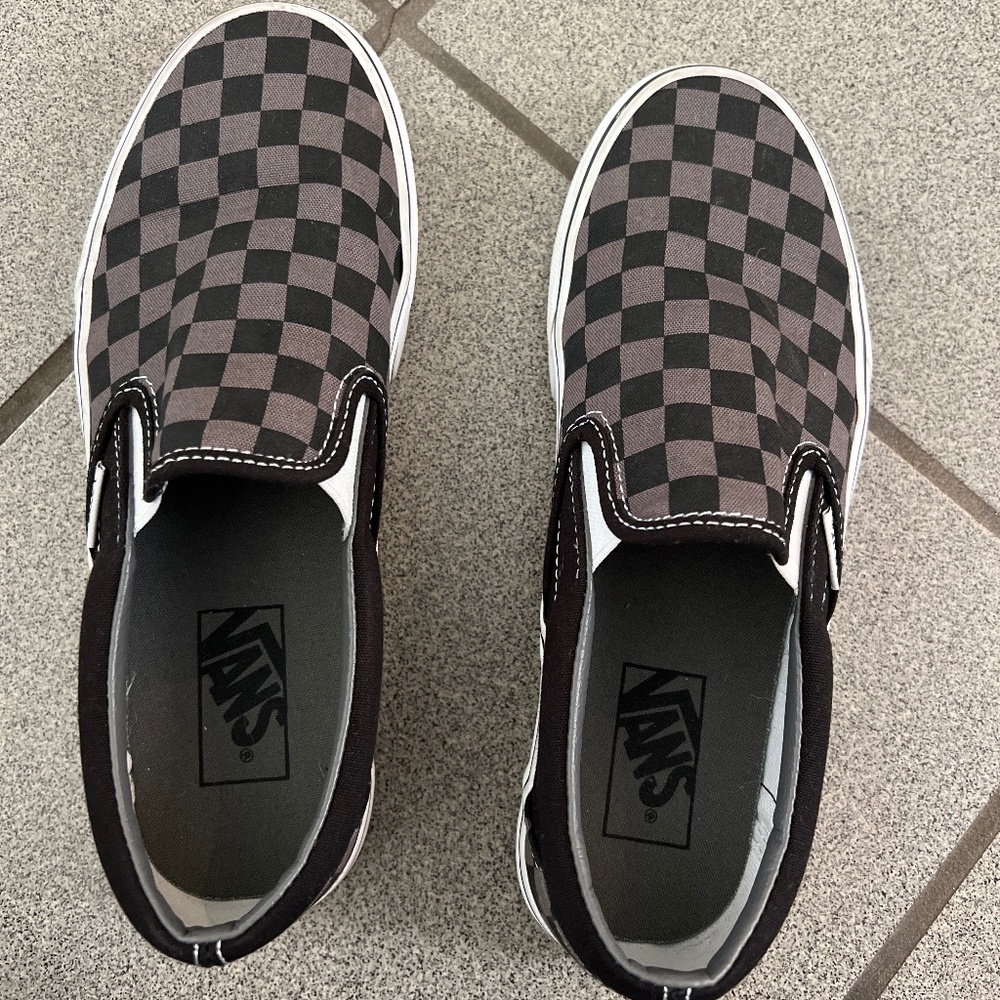 Vans classic checkerboard slip on shoes. Size 6.5.